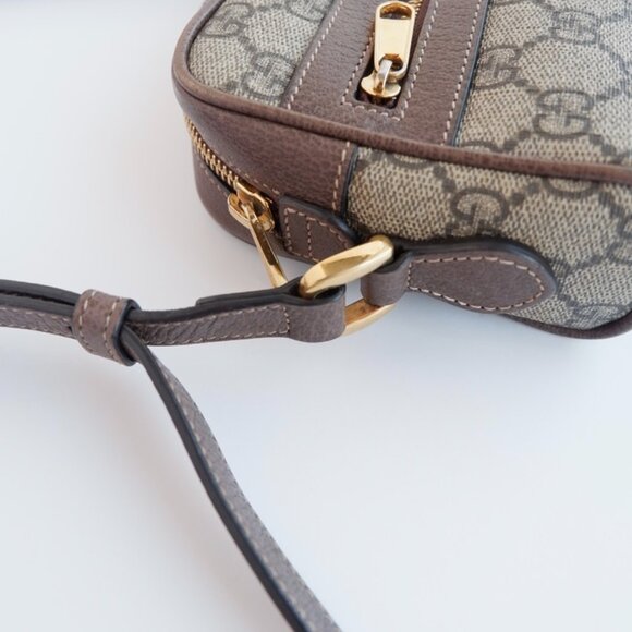 Authentic Preowned Gucci Brown GG Canvas Mini Ophidia Crossbody Bag - Picture 6 of 16